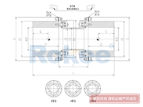 RLQU Diaphragm Coupling,Working Principle of Flexible Membrane Coupling