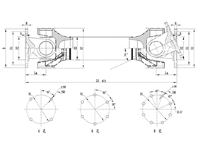 ROWS-WH Cardan Shaft,Universal Couplings Size Chart