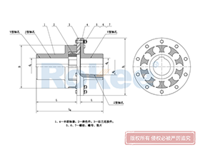 LMD/MLZ Plum-shaped Flexible Coupling,Jaw Flex Couplings