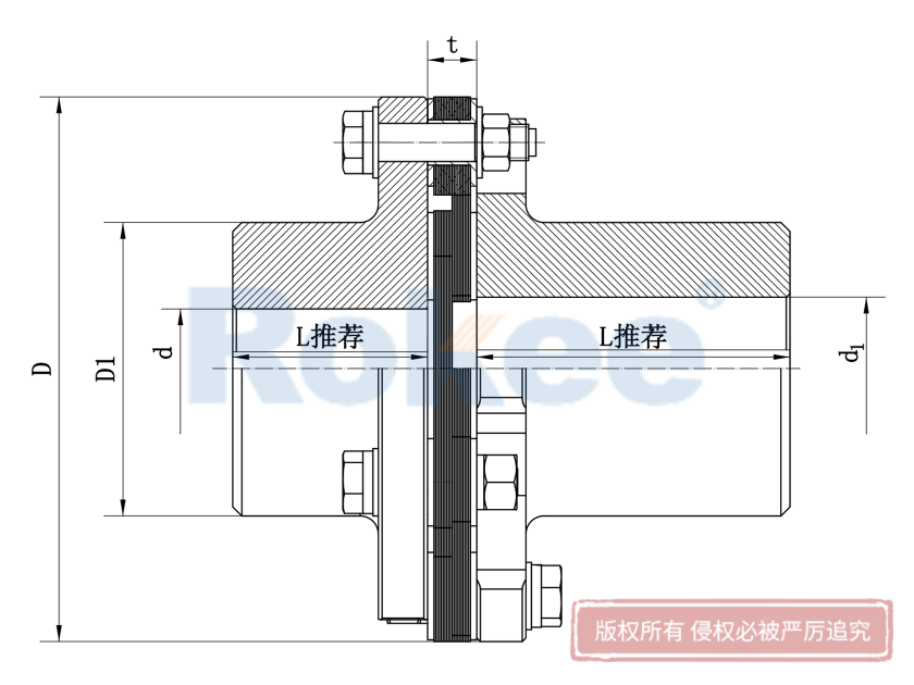 福安JMII联轴器,福安JMII膜片联轴器,福安JMII膜片式联轴器,福安JMII单膜片联轴器